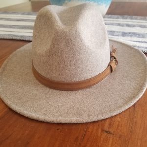 Boho wide brim hat
